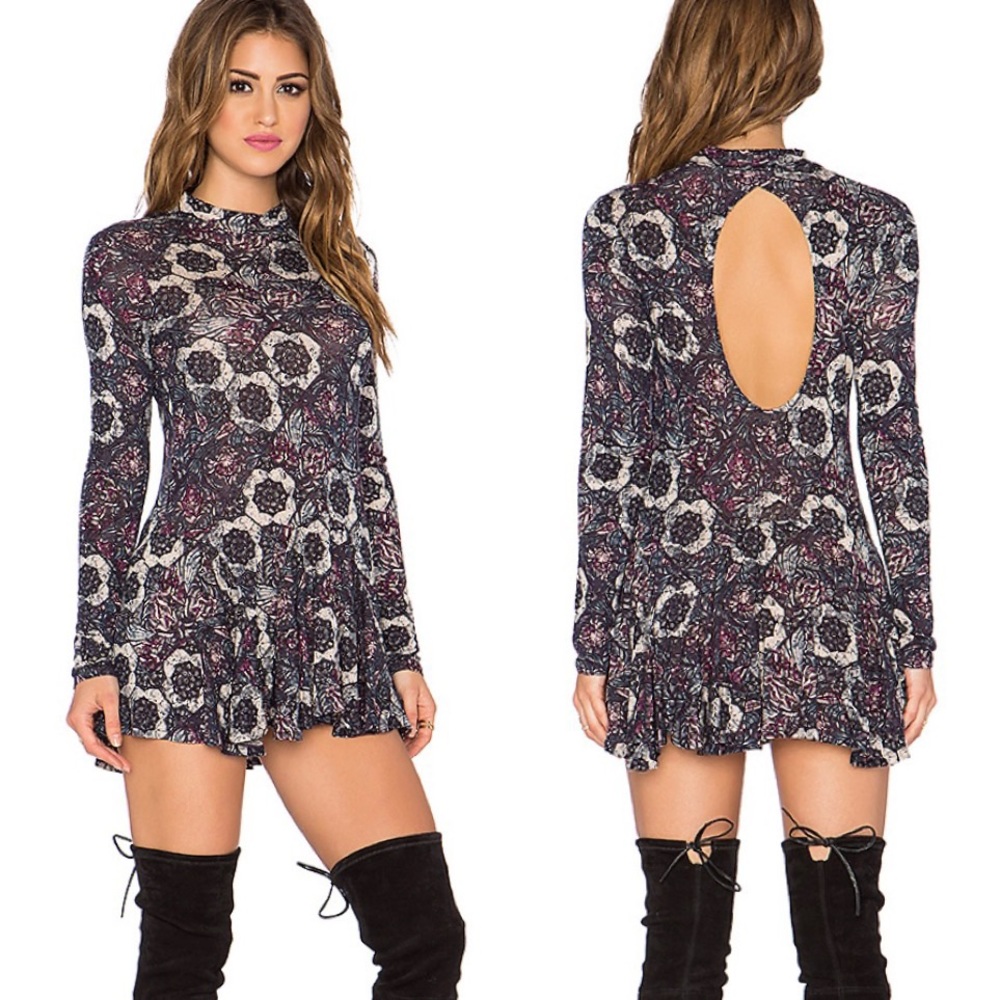 Free People | Annabelle Printed Tunic in Plum